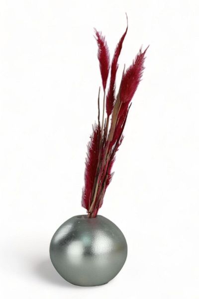 Evene Vase Small Vase Tabletop Vase Home Decoration Vase Silver Color Model 17