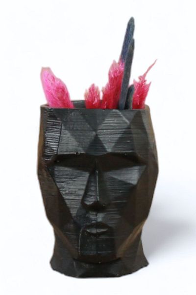 Evene Vase Small Vase Tabletop Vase Home Decoration Vase Black Color Model 15