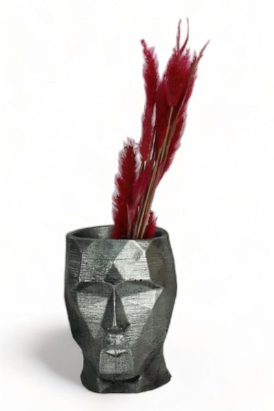 Evene Small Vase - Table Top Vase, Home Decoration, Silver Antique Color Model 15