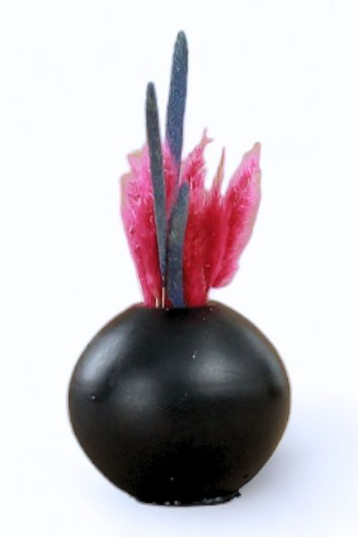 Evene Vase Small Vase Tabletop Vase Home Decoration Vase Black Color Model 17