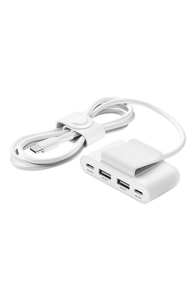 Belkin مضاعف USB 4 منافذ / 2x Type-c 2x Type A - أبيض (للشحن الفردي)