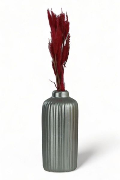 Evene Vase Small Vase Tabletop Vase Home Decoration Vase Silver Color Model 22