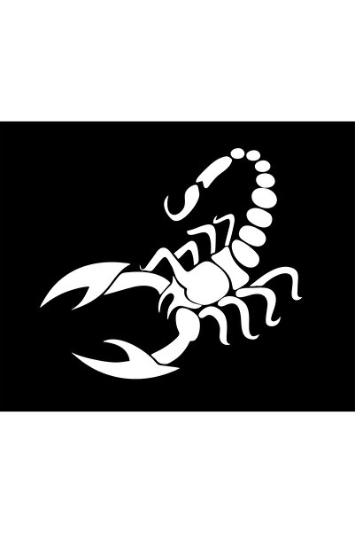 Birim Matbaa ملصق سيارة SCORPION - مقاس كبير 22x25 سم