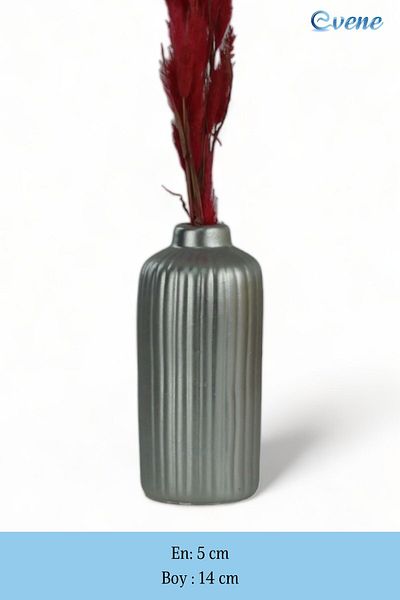 Evene Vase Small Vase Tabletop Vase Home Decoration Vase Silver Color Model 22