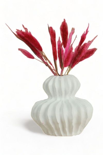 Evene Vase Small Vase Tabletop Vase Home Decoration Vase White Color Model 26