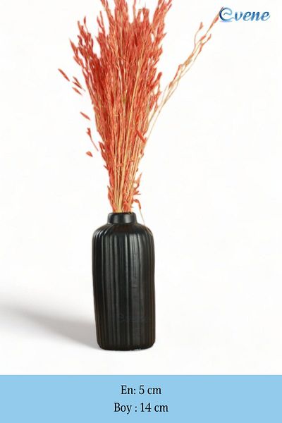 Evene Vase Small Vase Tabletop Vase Home Decoration Vase Black Color Model 22