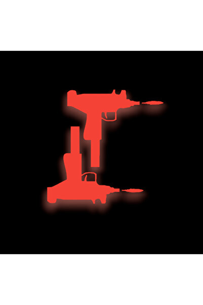 YAMANB ملصق Uzi للسيارة والدراجة النارية والكمبيوتر الشخصي 12 سم * 10 سم قطعت...