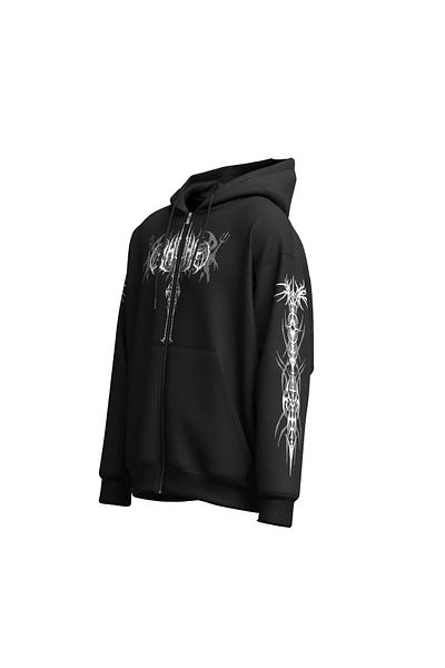 Shout Oversize Limited Edition Brutal Unisex φερμουάρ με κουκούλα
