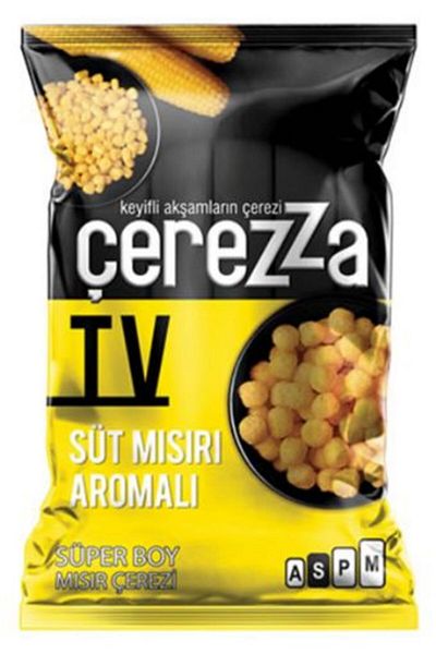 Çerezza 112 Gr. (Chips) - 12-Piece Super Size Cheerezza Tv Milk Corn Set