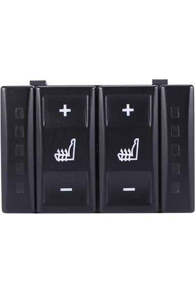 fkoto Galaxy S-Max Compatible Seat Heating Button & Switch Black 2006-2015