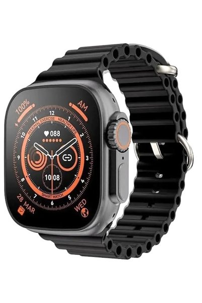 UCUZTEKNO Tam ekranlı Watch 8 Ultra Max akıllı saat wireless şarj özellikli