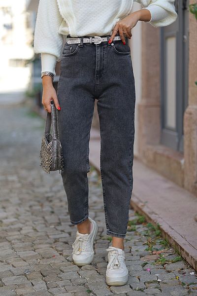 DRC trend Florikk Women's Smoked Super High Waist Lycra Mom Jeans Pantalon Jeans