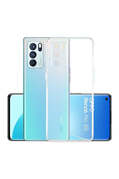 Genel Markalar Oppo Reno 6 Kamera Korumalı Süper Silikon Kılıf