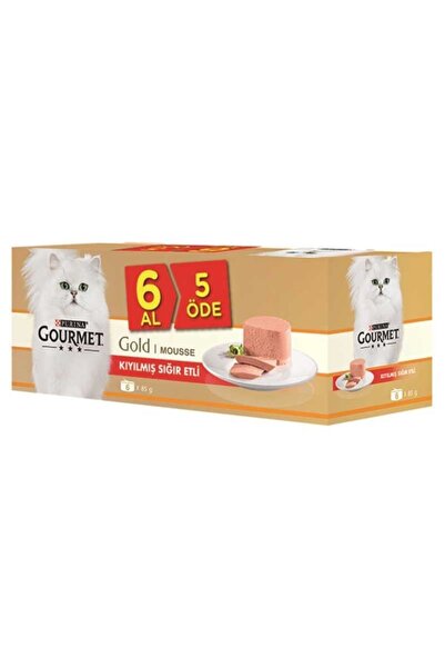 Gourmet Kıyılmış Sığır Etli 6 Al 5 Öde Kedi Konserve Maması 85 Gr