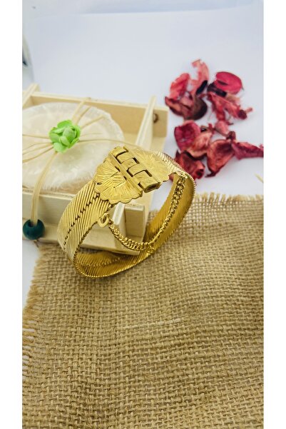 Midyat Artuklu Gümüşçülük Gümüş Altın Kaplama Kelepçe Bilezik