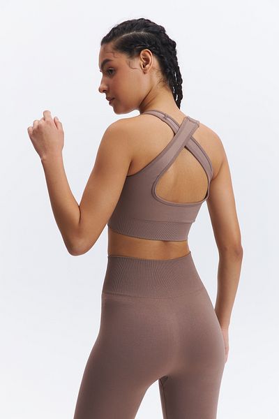 Simple Co. Bustieră de yoga Lotus fără cusături