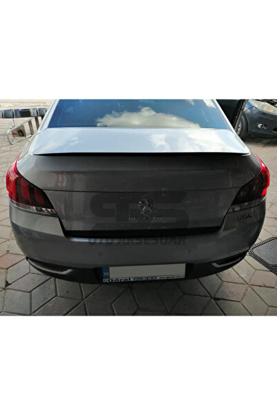 Furens Peugeot 508 2010-2018 Bagaj Üstü Slim Spoiler Piano Black Parlak Siyah