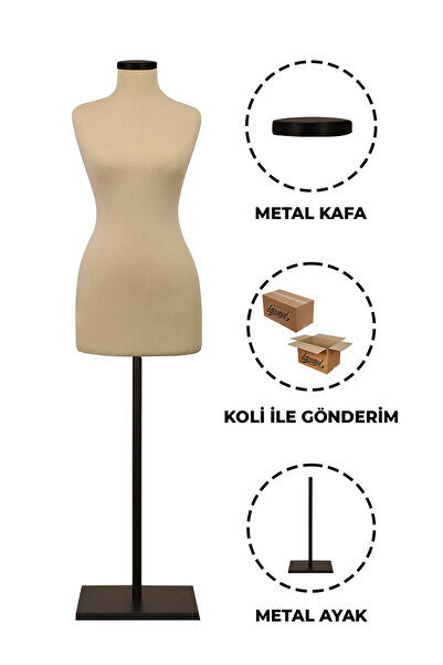 Manken İstanbul 34 Beden İğne Batabilen Terzi Mankeni Prova Mankeni Sünger Ma...