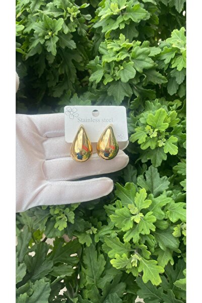 Queensbijuteri أقراط نسائية أصلية أنيقة وأنيقة على شكل قطرة ماء من الفولاذ ال...