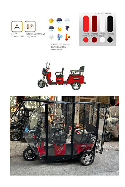 Motor Marketim Jpn Anton 3 Tekerli Motor Brandası - Siyah