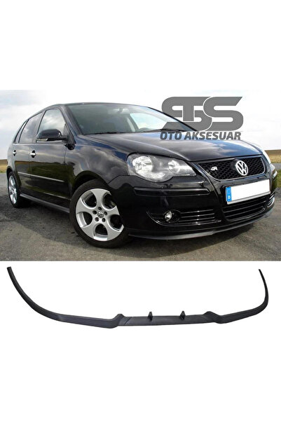 Furens Polo 9N 2000-2005 Cupra R Uyumlu Ön Lip Mat Siyah Ön Tampon Lip