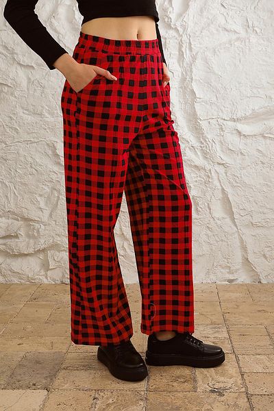 ESPİNA Women's Wide Leg Pocket Elastic Waist Seasonal Sweatpants