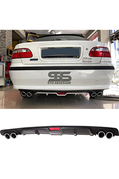 Furens Fiat Albea Difüzör Arka Tampon Eki 4 Egzoz Çıkışlı Siyah