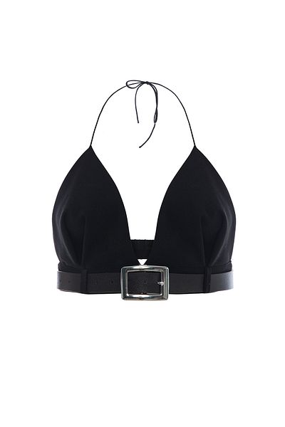 Gülşah Evecen Speciální design Black Beltless Black Bralet