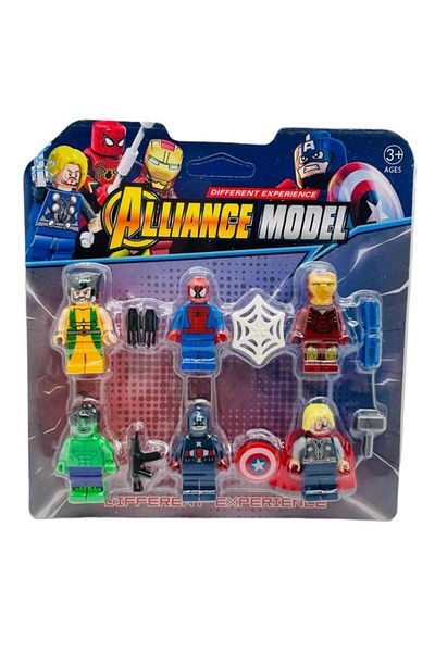 Ünsal store Avangers 6-Piece Figures and Accessories Play Set Compatible with Lego