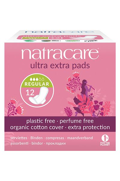 Natracare Ultra Extra Winged Pad Normal Regular 12 Pack
