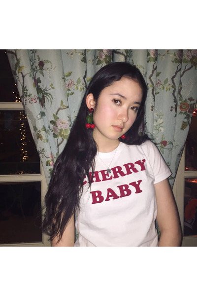 Dreamer Бебешка тениска с череши