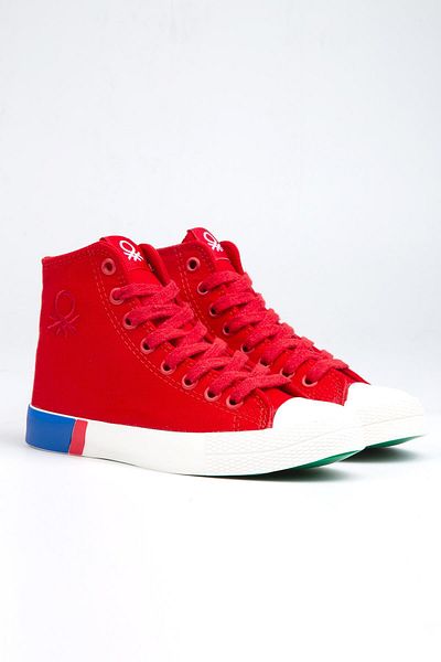 Benetton ®| BN-70015 - 3374 Red - Women's Sports Shoes