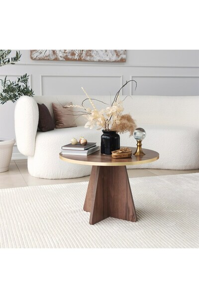 NEOstill - Mushroom Sehpa Gold / Ceviz