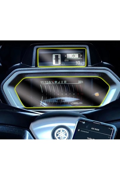 EG Nano World واقي شاشة نانو متوافق مع العرض الرقمي Yamaha XMax Tech Max 2023