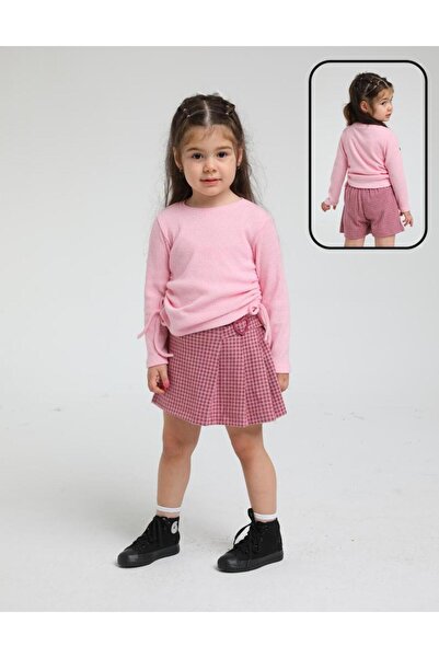 Little Wonder Clothing PEMBE EKOSELİ ŞORT ETEK