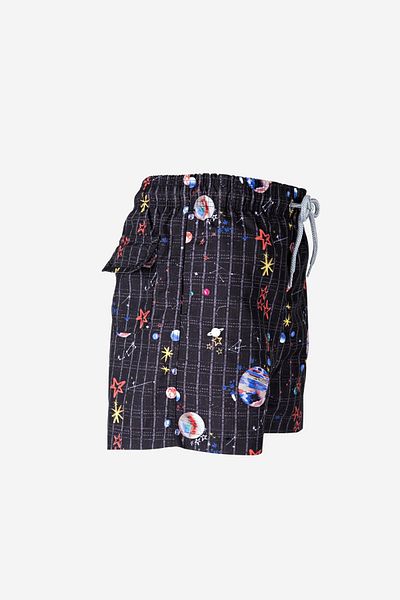AYYILDIZ 106 Pantaloni scurți de baie negri pentru băiat
