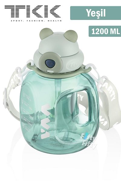 Vagonlife TKK VVA1200 ML Dual Use Tritan Water Bottle with Straw/Comfortable Drinking Bpa Free Strap FFTKK1002-12