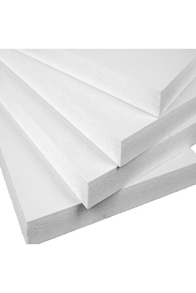 Hakel 7.5 - 8mm Beyaz Foreks Levha PVC Foam Levha Dekota Levha Maket Malzemesi