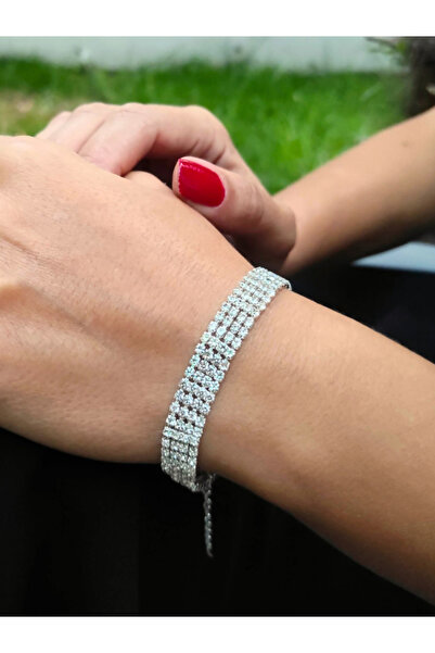 TÜKKAN ACCESSORİES SU YOLU BİLEKLİK ZİRKON TAŞ DÖRT SIRA BİLEKLİK-BİLEKLİK62