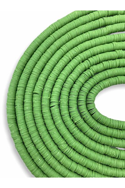 Hedef Bijuteri 8 مللي متر اللون الأخضر بوليمر كلاي فيمو سلسلة الخرزة ، 40 سنت...