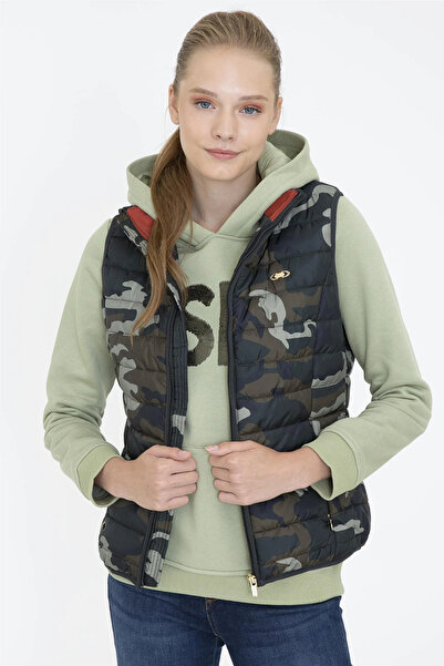 U.S. Polo Assn. Γυναικείο Χακί Γιλέκο