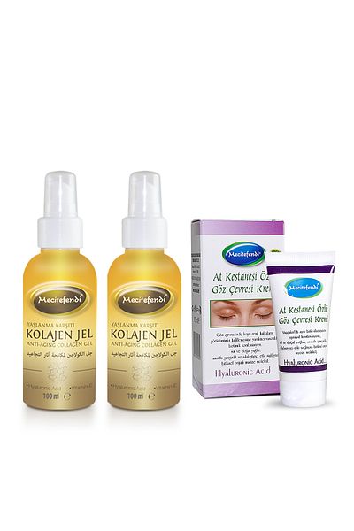 Mecitefendi COLLAGEN GEL X2 PIECES AND EYE CONTAINER CREAM 1 PIECE