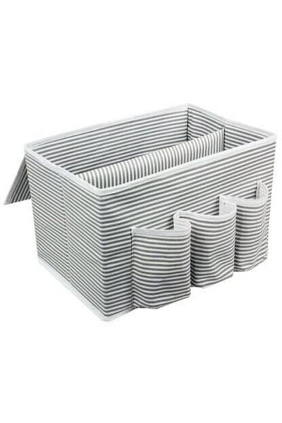 Özlem Toys White Striped Multi-Purpose Organizer