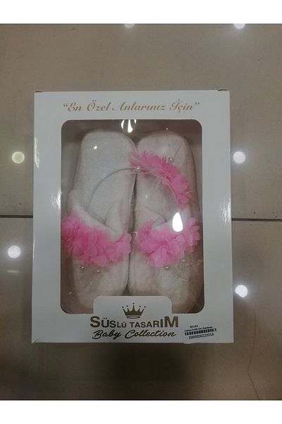 SÜSLÜTASARIM Women's Hospital - Maternity Slippers and Hair Crown Gift