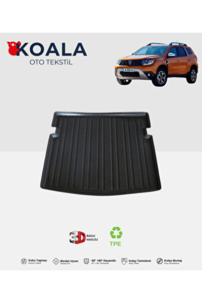 KoalaOtoTekstil Dacia Duster 4x4 (2010-2025) Uyumlu 3d Bagaj Havuzu