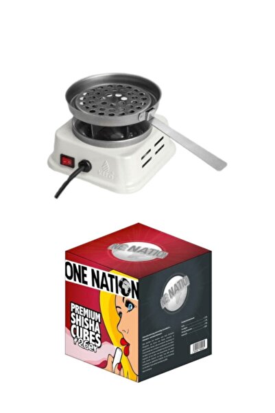 One Nation Mini Elektrikli Nargile Köz (kömür) Yakma Makinası / Ocağı + 26er ...