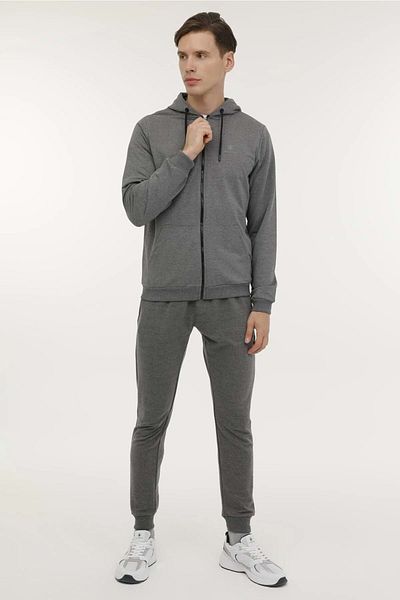 lumberjack M-SN72 BASIC FZ HOD 3FX SWEAT - ΓΚΡΙ - L - ST06868-ΓΚΡΙ-L