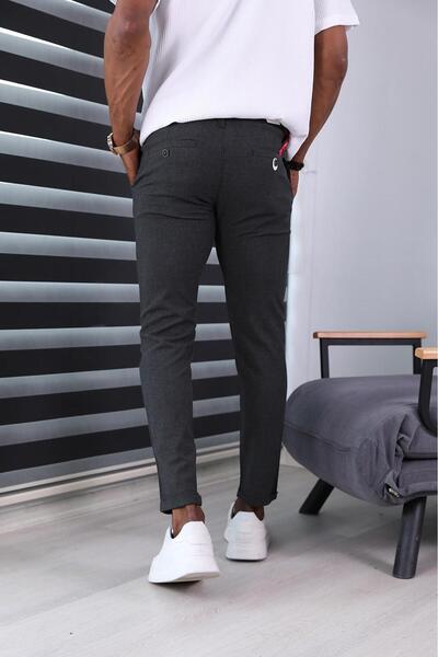 JACK CAPRİO Erkek Pileli Jogger Bel Lastikli Paça Duble Pileli Yeni Sezon Jogger Pantolon Kordonlu