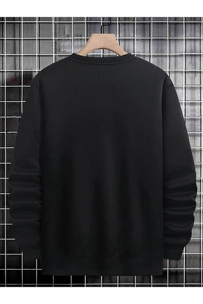 MAGORS Hanorac cu personalitate unisex cu gât crew ridicat și imprimat
