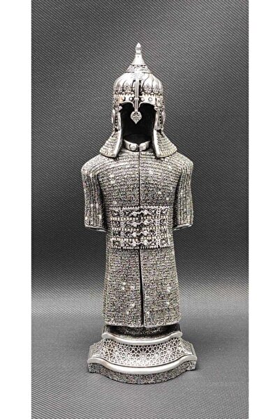 Nakkaş Dekor Nakkaş Tarihi Zırh Cevşen Küçük Boy Silver Gri
